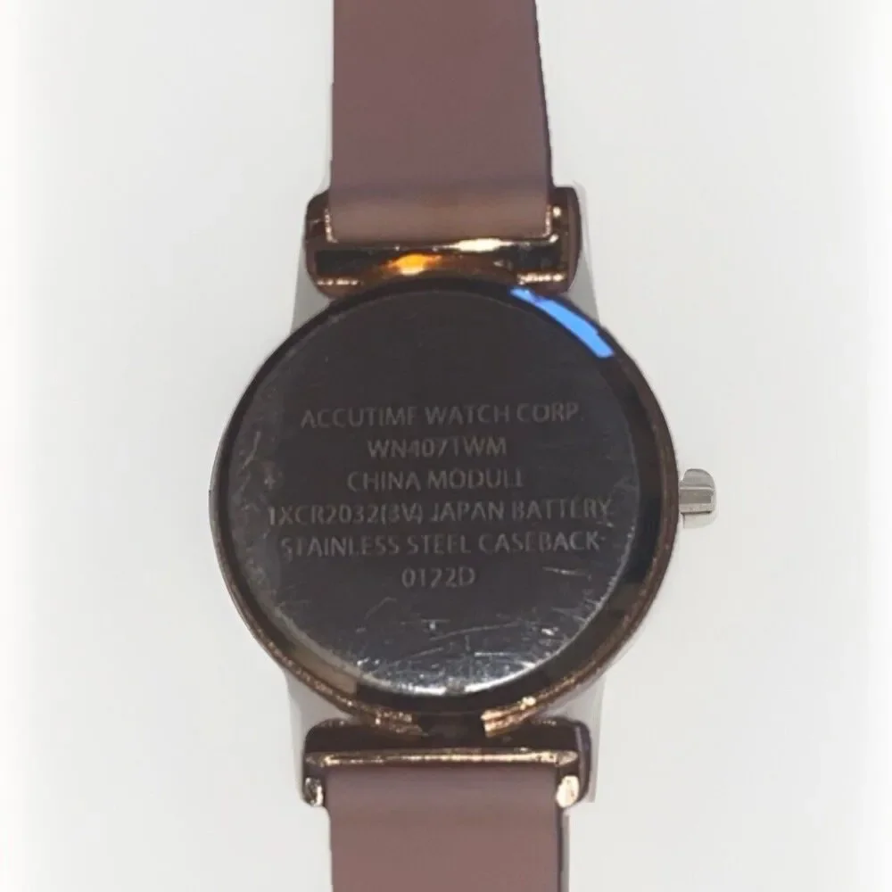 Accutime LCD Ladies Watch Pink Band